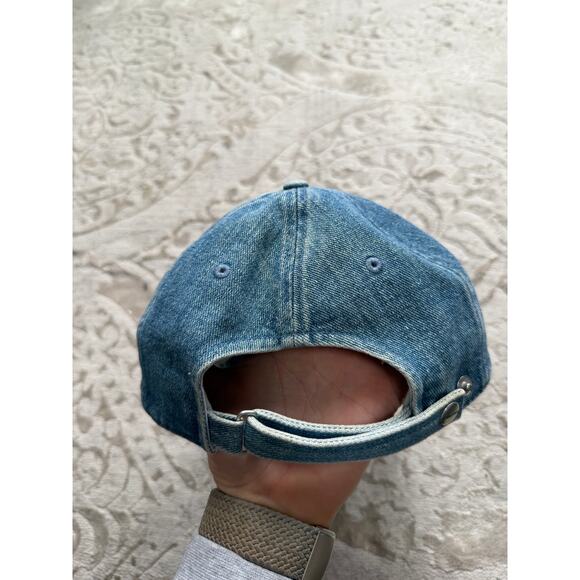 Vintage Calvin Klein Jeans Light Wash Denim CK Logo Dad Cap Y2K main image 5